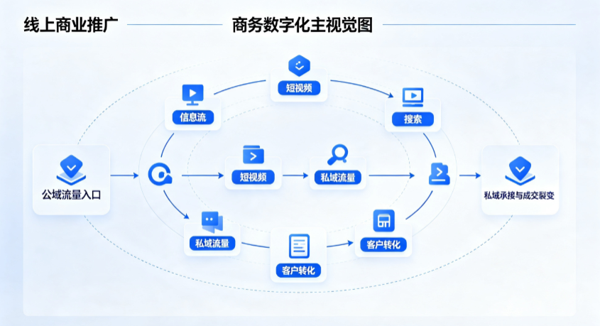 南浔区线上商业推广怎么做？全域流量闭环搭建与低成本转化实战指南